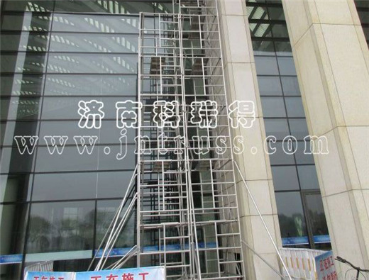 天津高铁站搭建脚手架8层15米高案例
