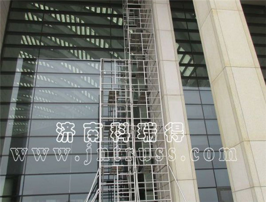 天津客户购买脚手架现场搭建实图